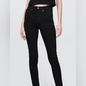GAP High Rise Universal Jegging - Black 0 skinny jeans